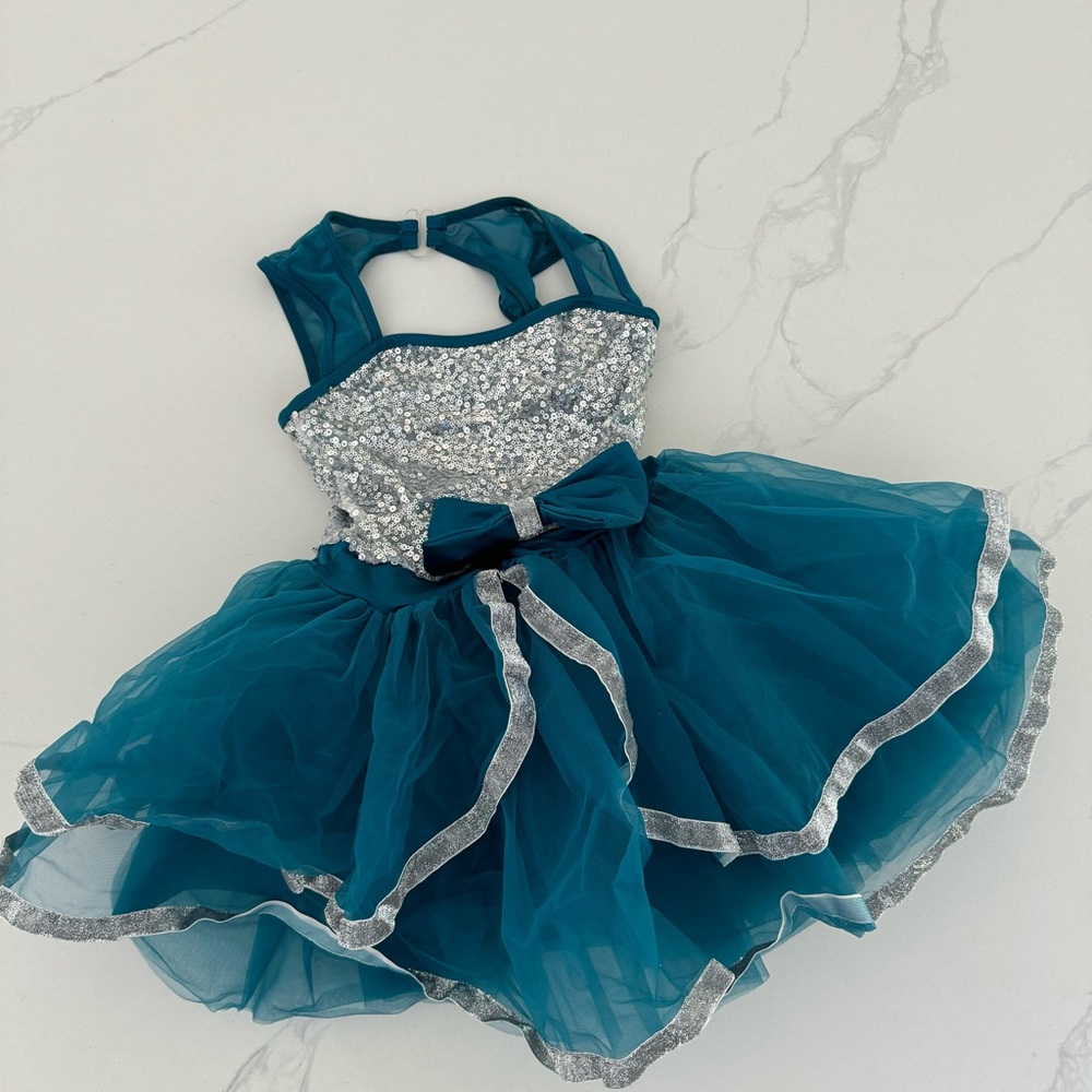 Weissman Girls Blue Ballet Costume Size Child Medium